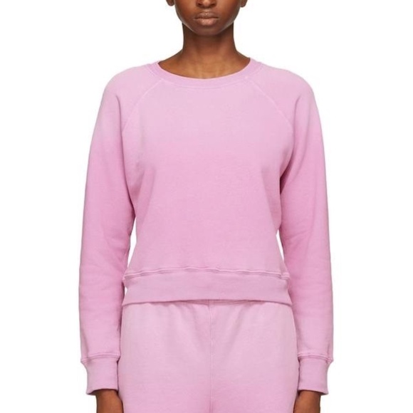 RE/DONE HANES Edition Classic Raglan In Faded Blossom Size S - Picture 2 of 8